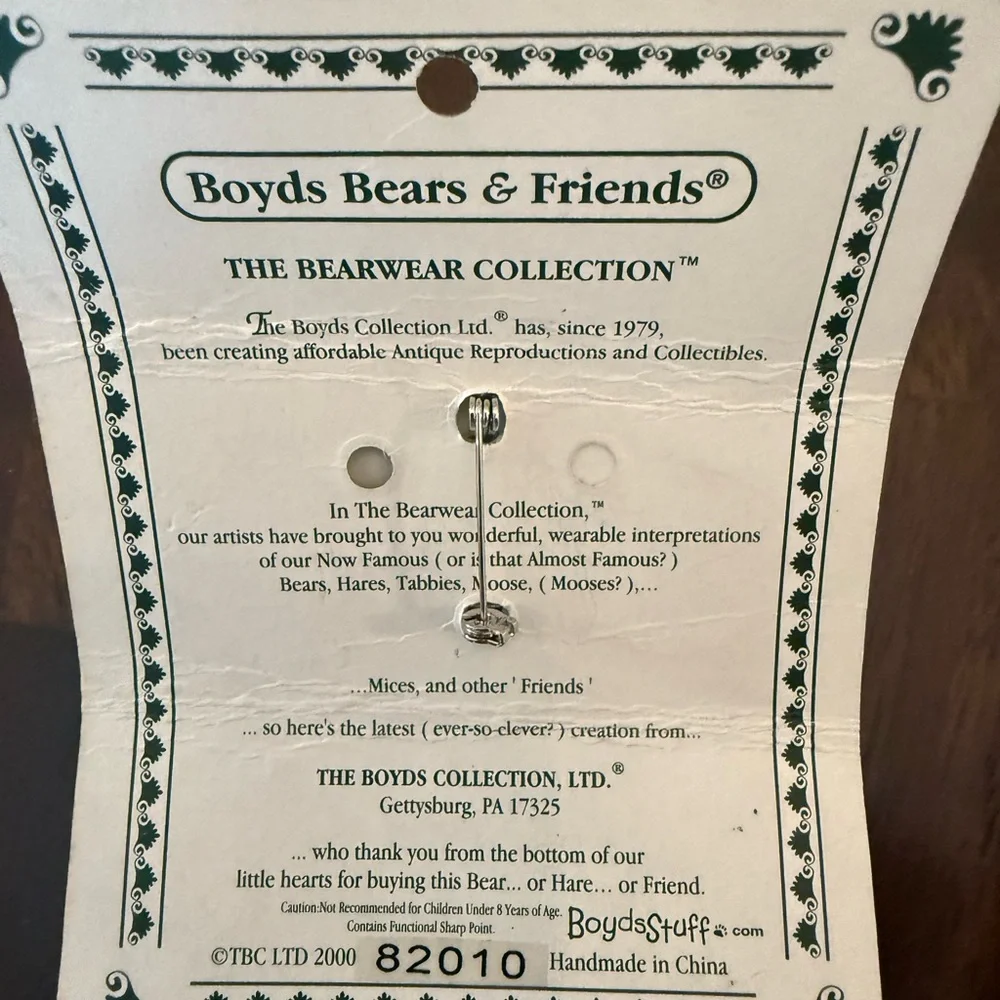 Boyds Bears & Friends‎ Bearwear Pins Special Occasion Edition Set